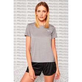 Nike Gri Miler Dri-Fit Kadın Koşu T-shirt