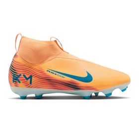 Nike HF3417-801 Turuncu Jr Mercurial Superfly 10 Academy Kylian Mbappe FG/MG Çocuk Futbol Krampon