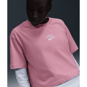 Nike HF9500-699 Sportswear Short-Sleeve Crop Pembe Kadın T-Shirt