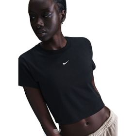 Nike HF9538-011 Sportswear Chill Knit Cropped Siyah Kadın T-Shirt