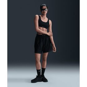 Nike HJ0163-010 Siyah Sportswear Loose Mid-Rise Graphic Shorts Kadın Şort