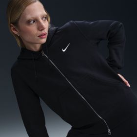 Nike HJ0995-010 Phoenix Fleece FZ Hoodie Siyah Kadın Sweatshirt