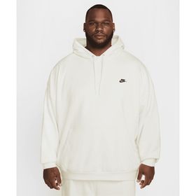 Nike HJ1816-133 Beyaz Club Fleece Oversized French Terry Pullover Hoodie Erkek Sweatshirt