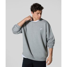 Nike HJ1819-063 Club Fleece Oversized French Terry Crew Gri Erkek Sweatshirt