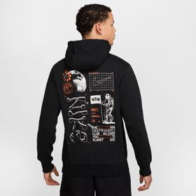 Nike HQ8594-010 Siyah Club French Terry Hoodie Erkek Sweatshirt
