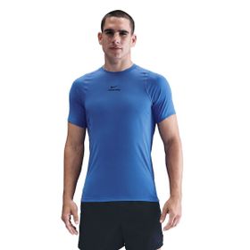 Nike HV0409-411 Mavi Pro Training Dri-Fit Erkek Antrenman T-Shirt
