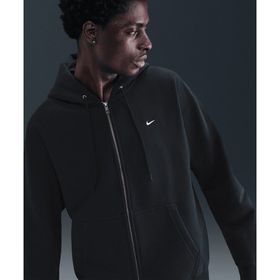 Nike HV1084-010 Solo Swoosh Full-Zip Fleece Hoodie Siyah Erkek Sweatshirt