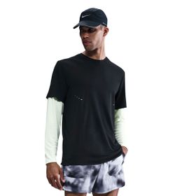 Nike HV2004-010 Siyah Dri-Fit ADV Run Pinnacle Erkek Koşu T-Shirt