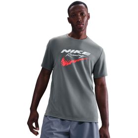 Nike HV2135-084 Gri Dri-Fit UV Run Energy Miler Erkek Koşu T-Shirt