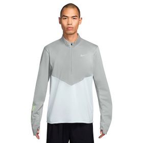 Nike HV2671-043 Therma-Fit Winterized Pacer Half-Zip Gri Koşu Erkek T-Shirt