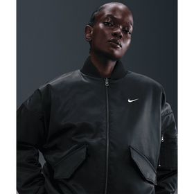 Nike HV2812-010 Siyah Sportswear Therma-FIT Reversible Bomber Kadın Ceket