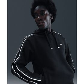 Nike HV3403-010 Siyah LeBron Standard Issue Therma-FIT Pullover Basketball Hoodie Erkek Sweatshirt