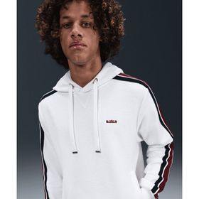 Nike HV3403-133 Beyaz LeBron Standard Issue Therma-FIT Pullover Basketball Hoodie Erkek Sweatshirt