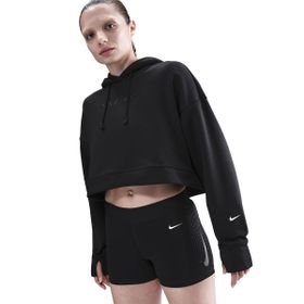 Nike HV3600-010 Siyah Pro Therma-Fit Fleece Kadın Antrenman Sweatshirt