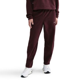 Nike HV3707-652 Bordo One Therma-Fit Mid-Rise Fleece Polar Kadın Antrenman Eşofman Altı