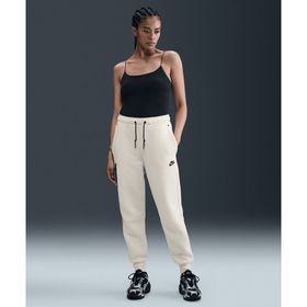 Nike HV6779-133 Bej Sportswear Tech Fleece Mid-Rise Kadın Günlük Stil Eşofman Altı