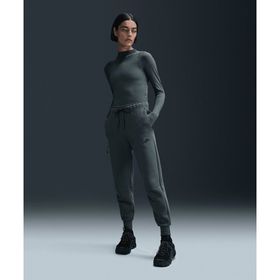 Nike HV6779-338 Sportswear Tech Fleece Mid-Rise Yeşil Kadın Eşofman Altı