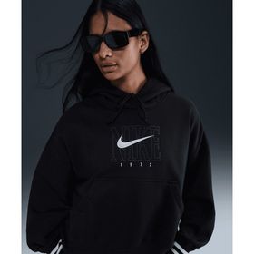 Nike IB1984-010 Sportswear Phoenix Fleece Over-Oversized Graphic Hoodie Siyah Kadın Sweatshirt