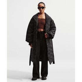Nike IB2010-010 Siyah Sportswear Swoosh Series Therma-FIT Oversized Down Trench Coat Kadın Parka