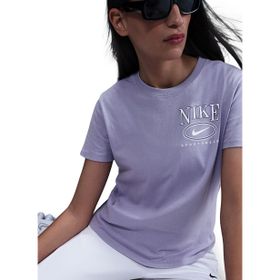 Nike IB2447-533 Club Mor Günlük Stil Kadın T-shirt