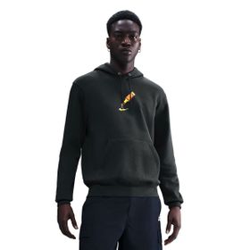 Nike IB4144-045 Siyah Sportswear Club Pullover Fleece Hoodie Erkek Sweatshirt