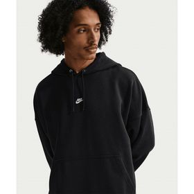 Nike IF0745-010 Siyah Sportswear Club Oversized French Terry Pullover Hoodie Erkek Sweatshirt