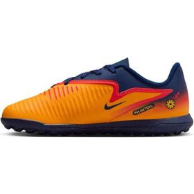 Nike II8285-800 Turuncu Lacivert Jr Phantom 6 Low Club TF Erling Haaland Çocuk Halı Saha Kramponu