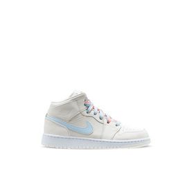 Nike Jordan 1 MidMulti Color Swoosh Phantom Beyaz-Mavi Kadın Sneaker Ayakkabı