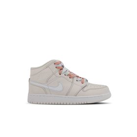 Nike Jordan 1 MidMulti Color Swoosh Phantom Beyaz-Mavi Kadın Sneaker Ayakkabı