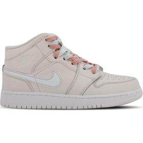 Nike Jordan 1 MidMulti Color Swoosh Phantom Beyaz-Mavi Kadın Sneaker Ayakkabı
