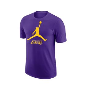 Nike LAL M NK ES NBA JDN SS TE Kısa Kollu Mor Erkek T-shirt