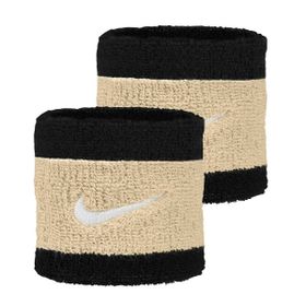 Nike N.000.1565.055.OS Swoosh Wristbands 2 PK Siyah Unisex Antrenman Bileklik