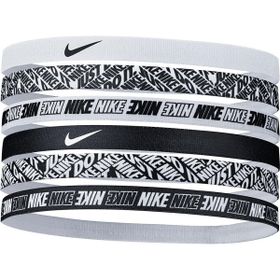 Nike N.000.2545.176.OS Printed Headbands 6PK Beyaz Antrenman Saç Bandı