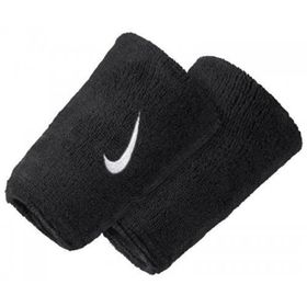 Nike N.NN.05.010.OS Swoosh Doublewide Wristbands Siyah Havlu Bileklik
