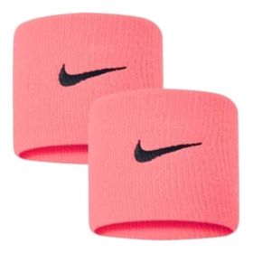 Nike N0001565677OS Swoosh Wristbands 2 Adet Unisex Pembe Antrenman Bileklik