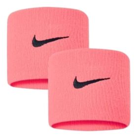 Nike N0001565677OS Swoosh Wristbands 2 Adet Unisex Pembe Antrenman Bileklik