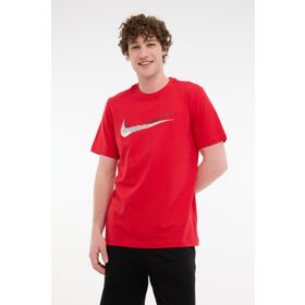 Nike NSW Tee 12MO SWSH SP25 Kırmızı Kısa Kollu Erkek T-shirt