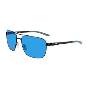 Nike P DQ 0920 011 58 Club Premier Polarize Dikdörtgen Mat Siyah Metal Erkek Güneş Gözlüğü