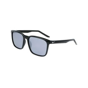 Nike P FD1849 011 57 Rave Polarize Aynalı Kare Siyah Kemik Unisex Güneş Gözlüğü