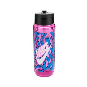 Nike Renew Recharge Straw Bottle 24 Oz Graphic Pembe-Siyah Unisex Matara