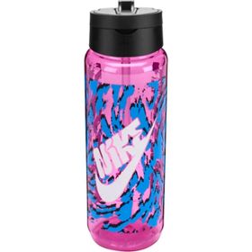 Nike Renew Recharge Straw Bottle 24 Oz Graphic Pembe-Siyah Unisex Matara