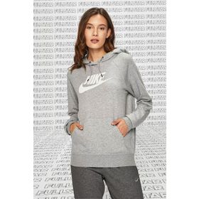 Nike Sportswear Futura Essential Fleece Hoodie Kapüşonlu Gri Kadın Sweatshirt