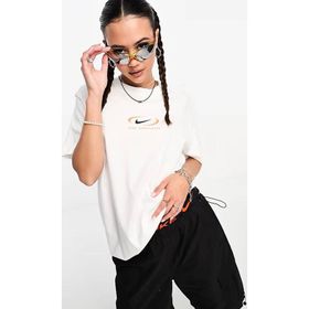 Nike Sportswear Loose Fit Tee Bfoosh Beyaz Kadın Pamuklu Bol Kesim Tişört