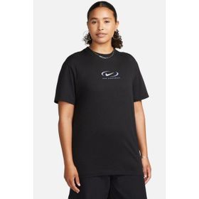 Nike Sportswear Loose Fit Tee Bfoosh Siyah Kadın Pamuklu Bol Kesim Tişört