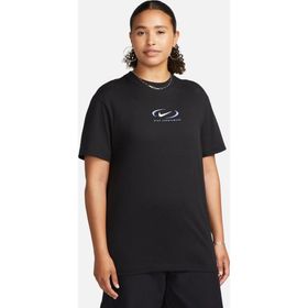 Nike Sportswear Loose Fit Tee Bfoosh Siyah Kadın Pamuklu Bol Kesim Tişört