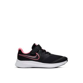 Nike STAR RUNNER 2 GS Siyah Pembe 002 Unisex Çocuk Moda Ayakkabıları