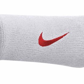 Nike Swoosh Doublewide Wristbands 2 Pk Varsıty Red/Whıte Bileklik