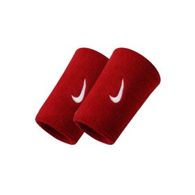Nike Swoosh Doublewide Wristbands 2 Pk Varsıty Red/Whıte Bileklik