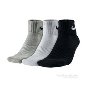 Nike SX4703-901 3Ppk Cushion Quarter Çoraplar