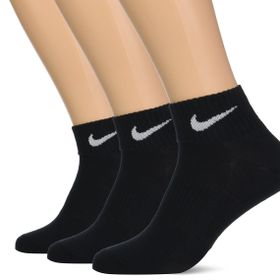 Nike SX4706-001 Gümüş 3Lü Lightweight Quarter Spor Çorabı